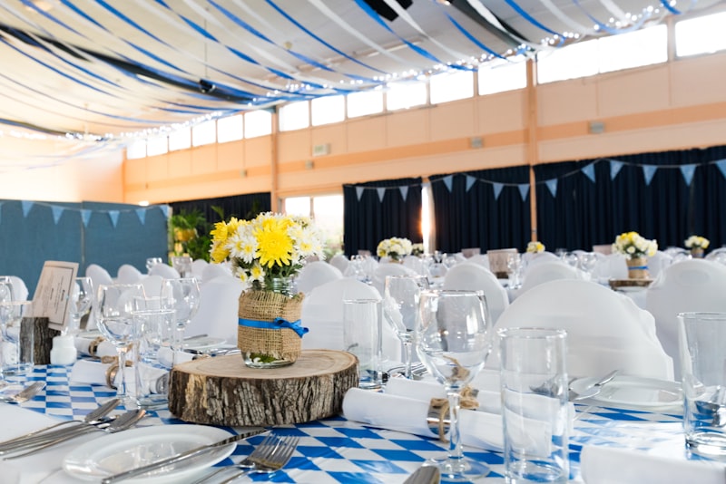 Floral reception decoration
